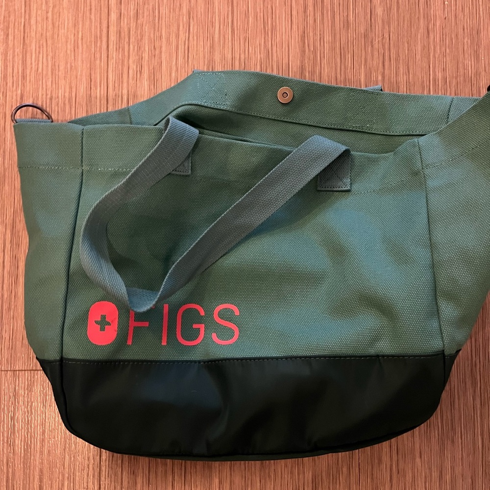 Figs canvas tote bag in caribbean blue! never used!